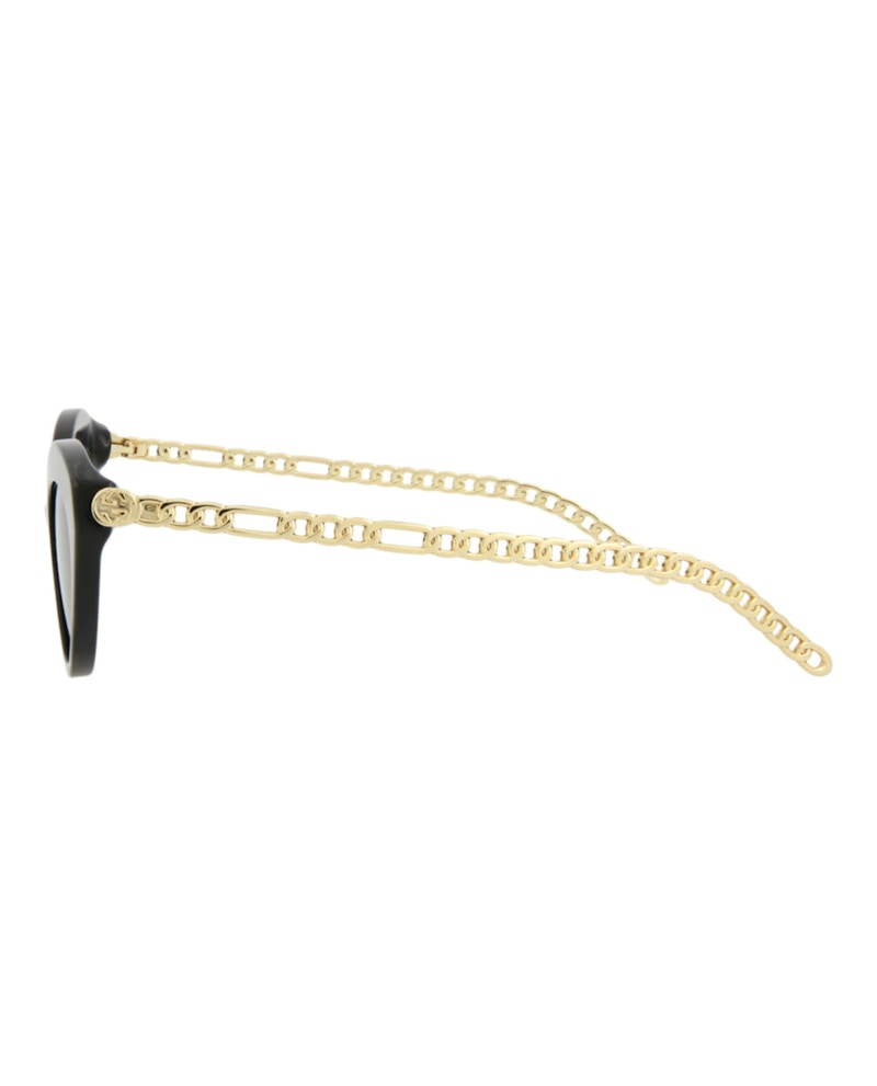Gucci Cat Eye Sunglasses Black/Gold/Grey (GG0978S-30011176-001)