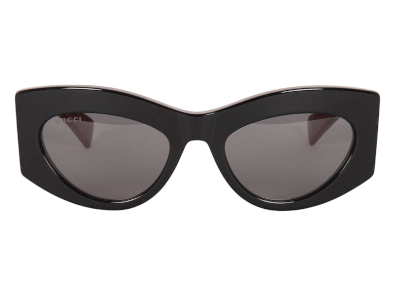 Gucci Cat Eye Sunglasses Black Red Grey (GG1843S-006-53)