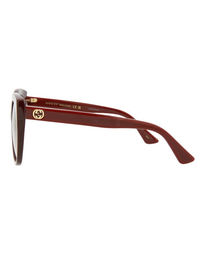 Gucci Cat Eye Sunglasses Burgundy/Red (GG0325S-30002854-007)