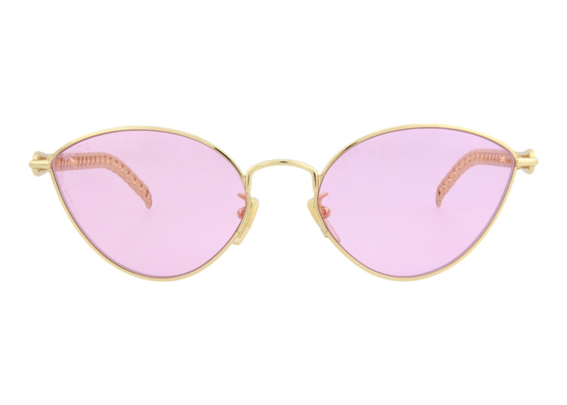 Gucci Cat Eye Sunglasses Gold/Pink (GG0977S-30011141-004)