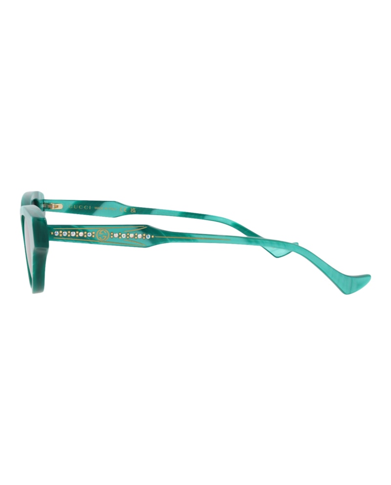 Gucci Cat Eye Sunglasses Green Green Violet (GG1298S-30013901-003)
