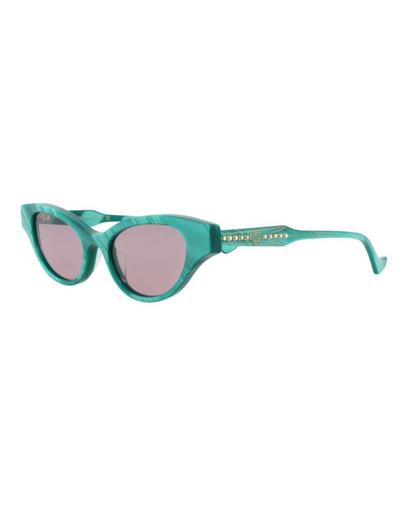 Gucci Cat Eye Sunglasses Green Green Violet (GG1298S-30013901-003)
