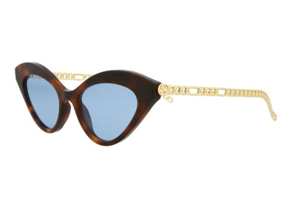 Gucci Cat Eye Sunglasses Havana Gold/Blue (GG0978S-30011176-003)