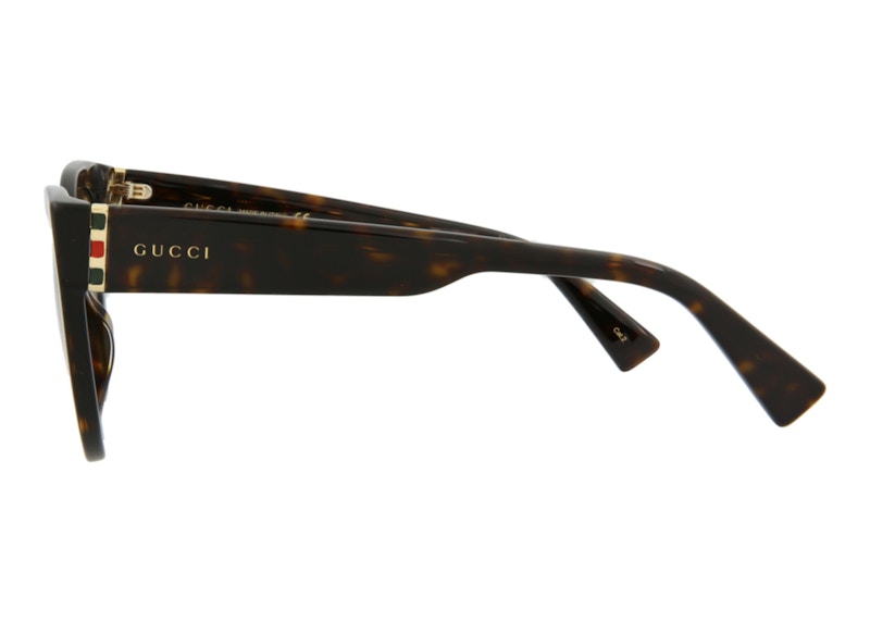 Gucci Cat Eye Sunglasses Havana Gold/Brown (GG0460S-30006463-002)
