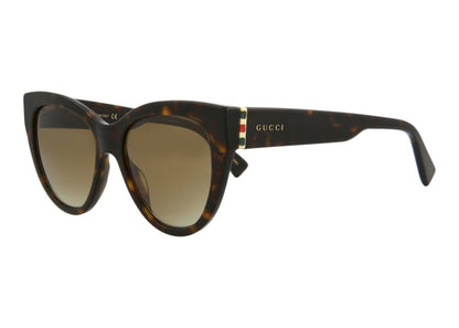 Gucci Cat Eye Sunglasses Havana Gold/Brown (GG0460S-30006463-002)