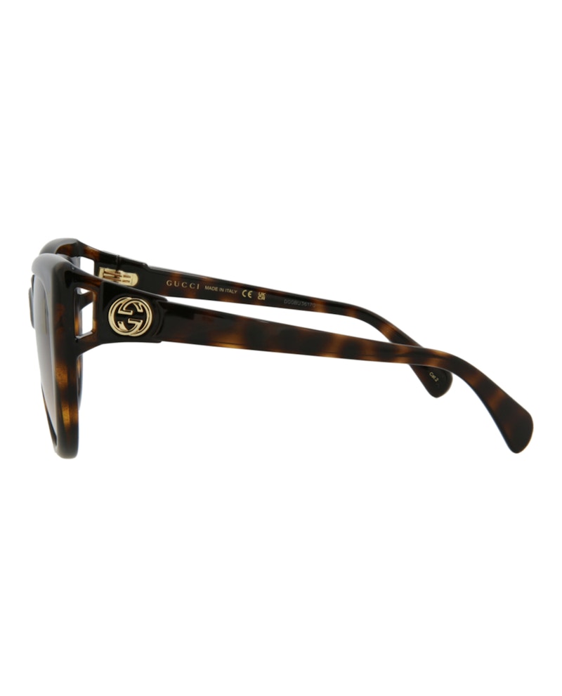 Gucci Cat Eye Sunglasses Havana/Havana/Brown (GG0877S-30010262-002)