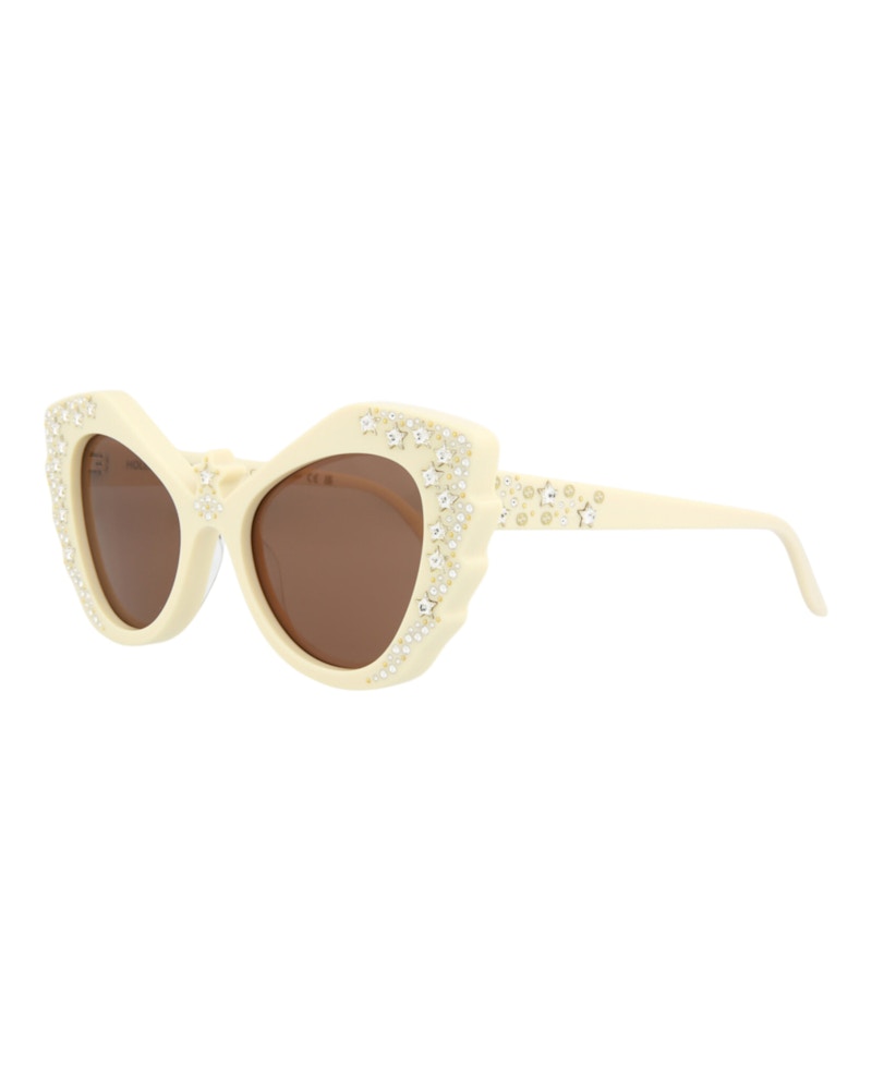 Gucci Cat Eye Sunglasses Ivory/Ivory/Brown (GG1095S-30012868-002)