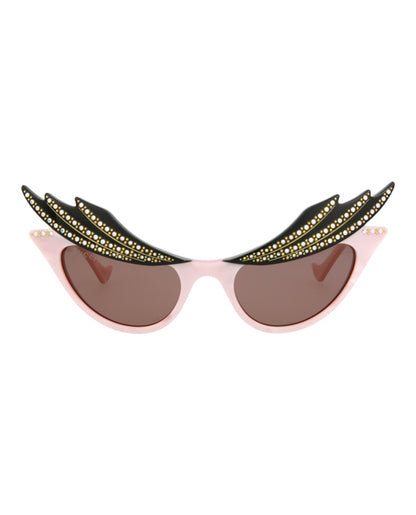 Gucci Cat Eye Sunglasses Pink/Pink/Brown (GG1094S-30012857-003)