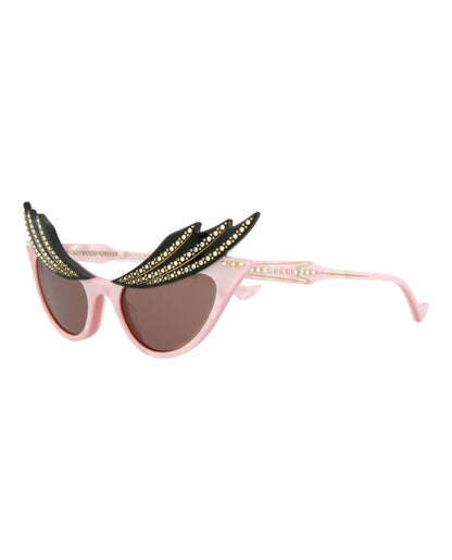 Gucci Cat Eye Sunglasses Pink/Pink/Brown (GG1094S-30012857-003)
