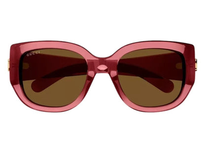 Gucci Cat Eye Sunglasses Red Brown (GG1599SA-003-52)