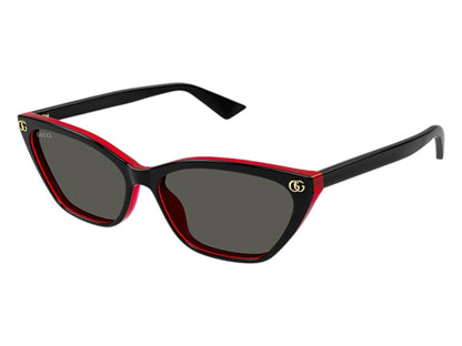 Gucci Cat Eye Sunglasses Shiny Black/Red (GG1815S 003)