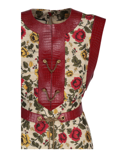 Gucci Centennial Floral Pattern Dress Multi