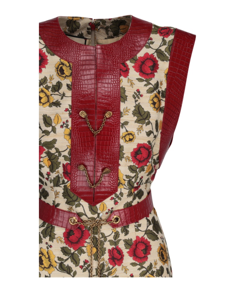Gucci Centennial Floral Pattern Dress Multi