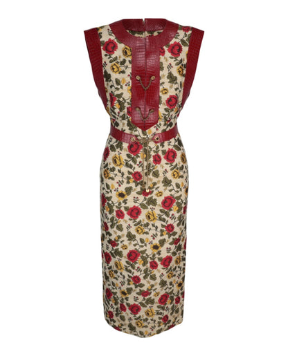 Gucci Centennial Floral Pattern Dress Multi