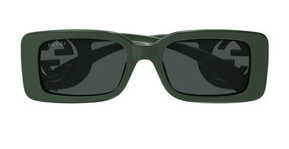 Gucci Chaise Lounge Sunglasses Green/Solid Smoke Grey (GG1325S-003)