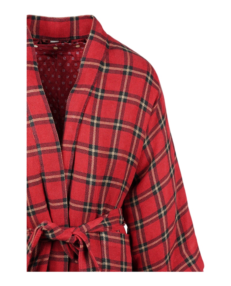 Gucci Checked Kimono Jacket Red/Black