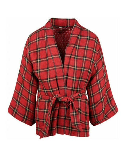 Gucci Checked Kimono Jacket Red/Black