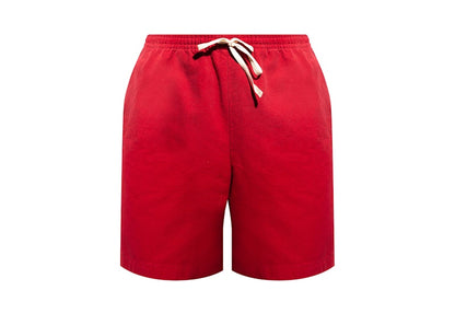 Gucci Ciel de Nuit Animal Taped Cotton Shorts Red