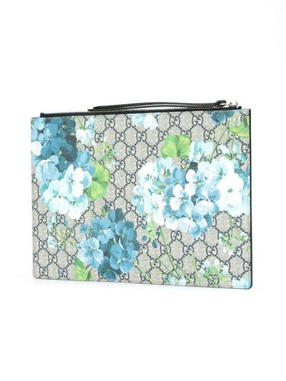 Gucci Clutch Blue Blooms Large Beige/Ebony