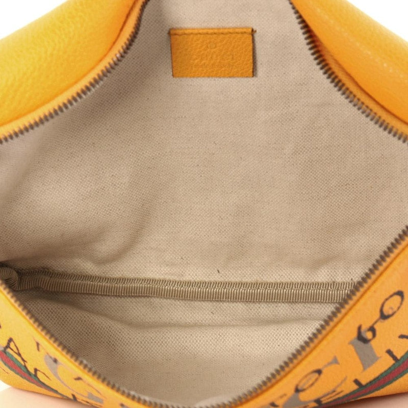 Gucci Coco Capitan Belt Bag Vintage Logo Print Small Yellow