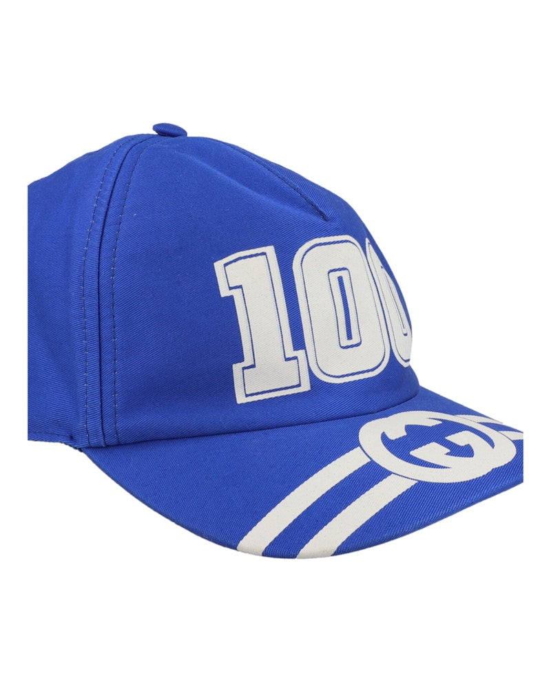 Gucci College GG Baseball Cap Bright Blue