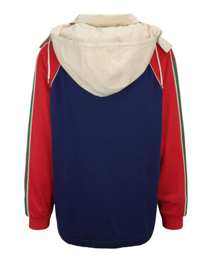 Gucci Colorblock Logo Sweatshirt Blue
