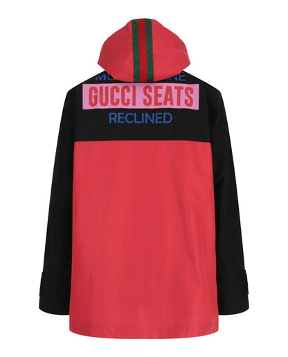 Gucci Colorblock Waterproof Jacket Red