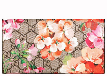 Gucci Continental Wallet GG Blooms Beige/Pink