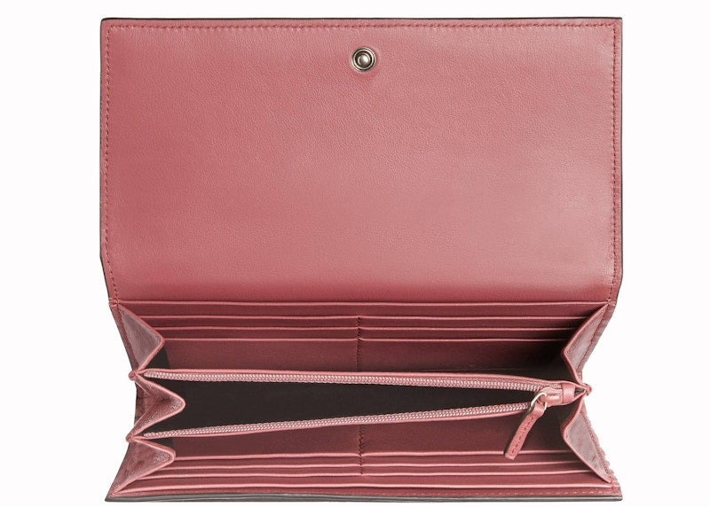 Gucci Continental Wallet GG Blooms Beige/Pink