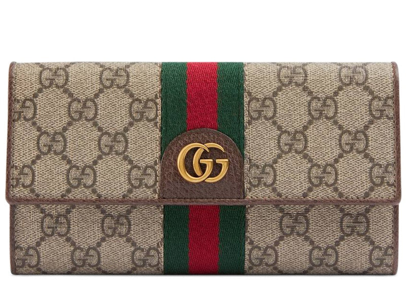 Gucci Continental Wallet Three Little Pigs Beige/Ebony