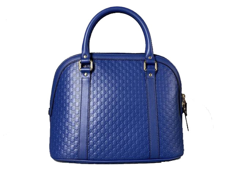 Gucci Convertible Dome Medium Microguccissima Blue