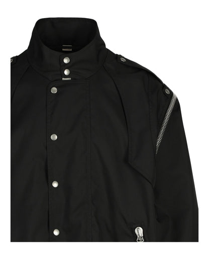 Gucci Convertible Graphic Print Jacket Black