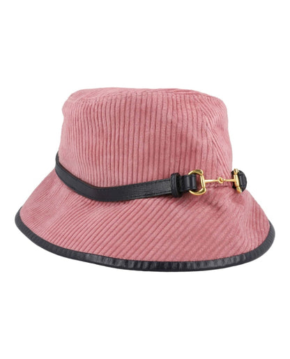 Gucci Corduroy Horsebit Bucket Hat Rose/Blue