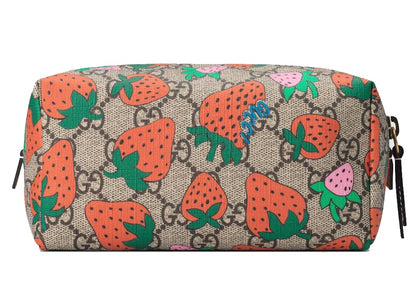 Gucci Cosmetic Case GG Strawberry Beige/Ebony Multicolor
