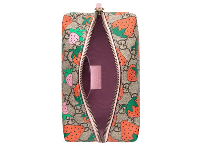 Gucci Cosmetic Case GG Strawberry Beige/Ebony Multicolor