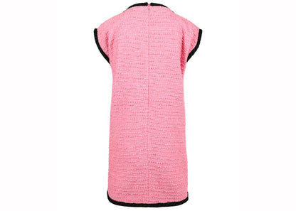 Gucci Cotton-Blend Tweed Dress Pink