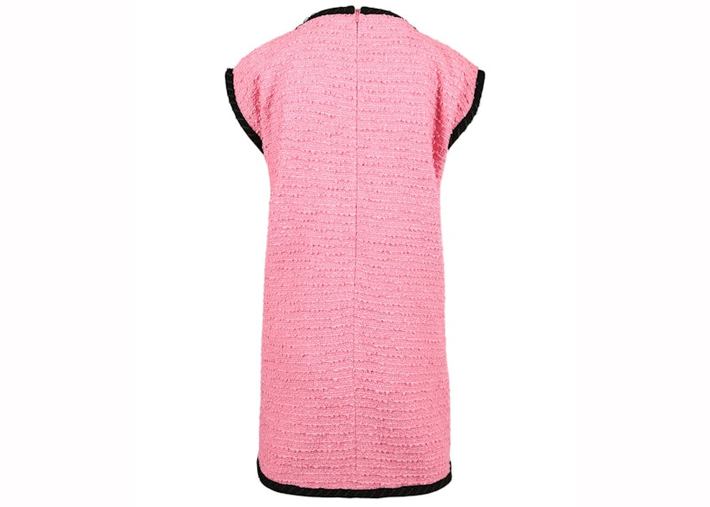 Gucci Cotton-Blend Tweed Dress Pink