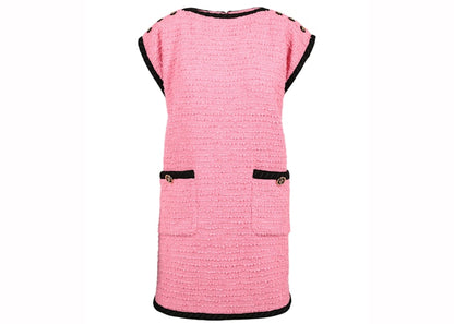 Gucci Cotton-Blend Tweed Dress Pink