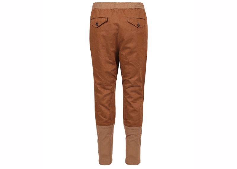 Gucci Cotton Drill Pants Havana/Grey/Brown Pol