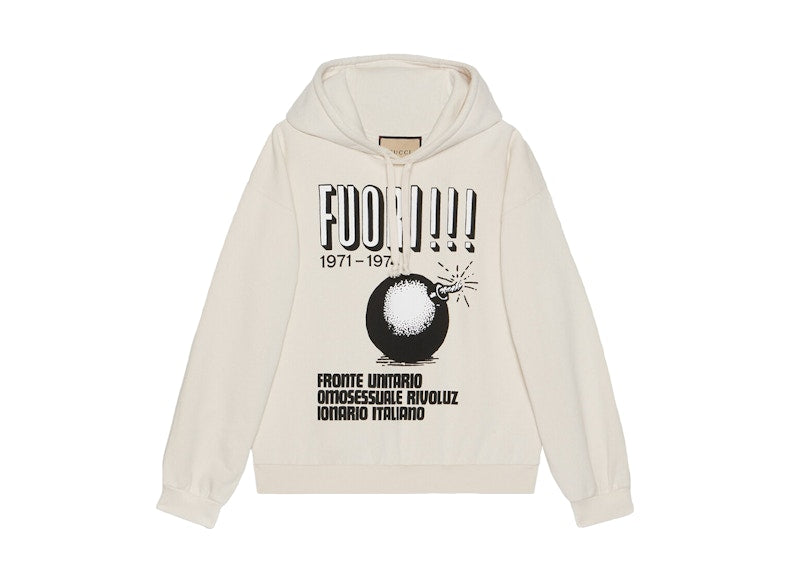 Gucci Cotton Jersey Sweatshirt Off White