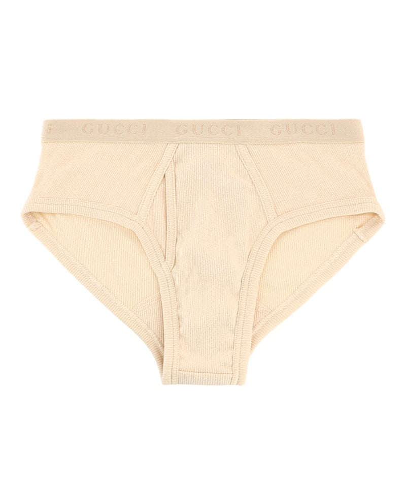 Gucci Cotton Ribbed Underwear White