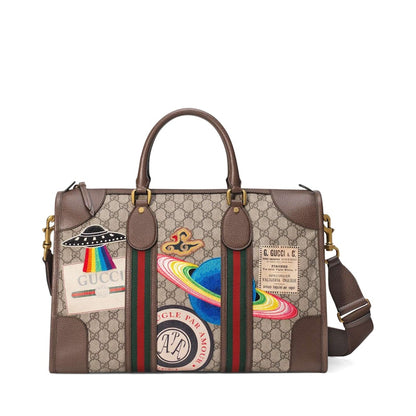 Gucci Courrier Soft Duffle GG Supreme Brown