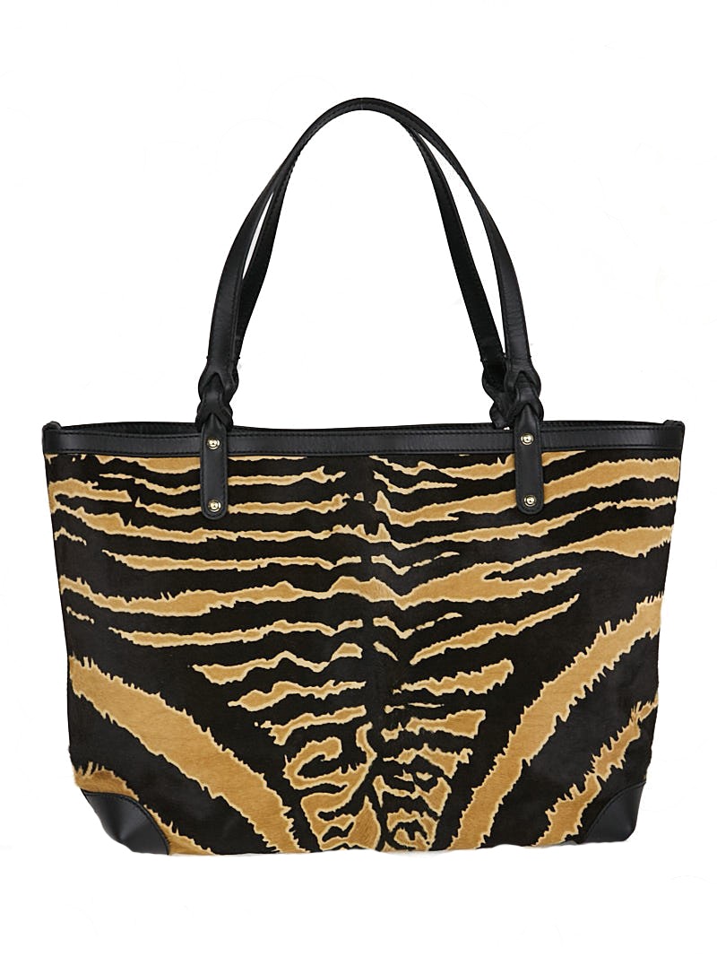 Gucci Craft Tote Zebra Medium Black/Brown