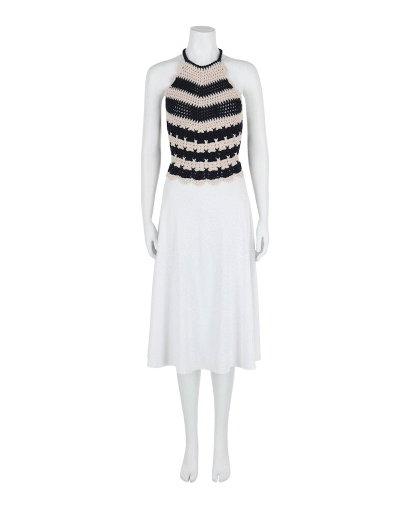 Gucci Crochet Backless Top Blue