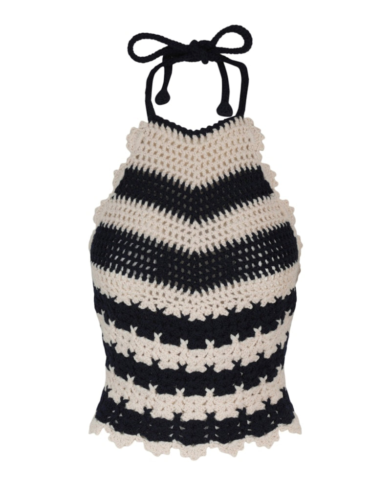 Gucci Crochet Backless Top Blue