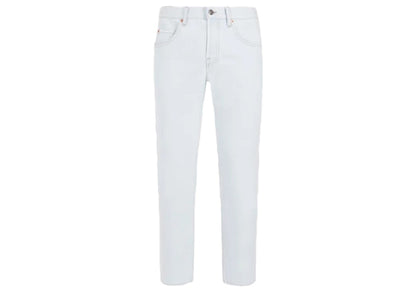Gucci Cropped Tapered Jeans Light Blue