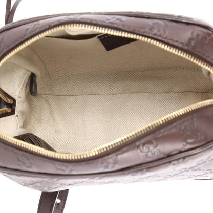 Gucci Bree Disco Crossbody Guccissima Mini Dark Brown