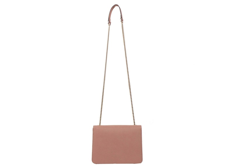 Gucci Crossbody Interlocking G Leather Small Soft Pink
