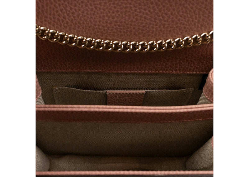 Gucci Crossbody Interlocking G Leather Small Soft Pink