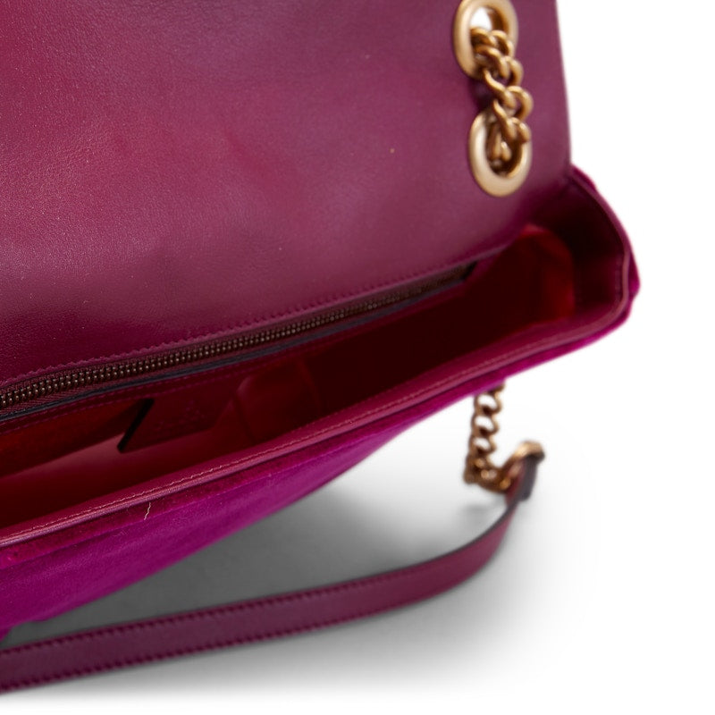 Gucci GG Marmont Crossbody Matelasse Medium Rubin